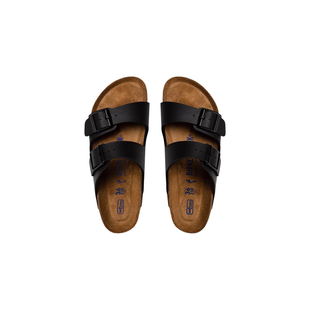 Birkenstock Black Synthetic Flat Sandals