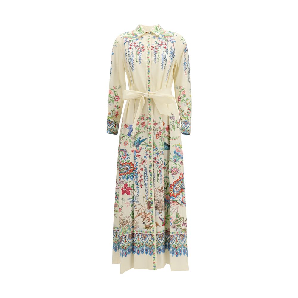Etro White Cotton Casual Dress