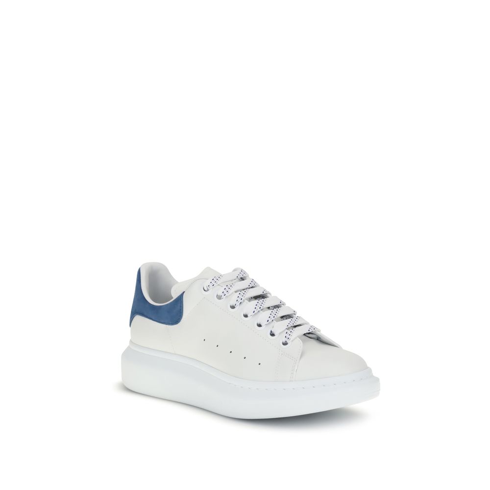 Alexander McQueen White Calf Leather Bos Taurus Platform Sneakers