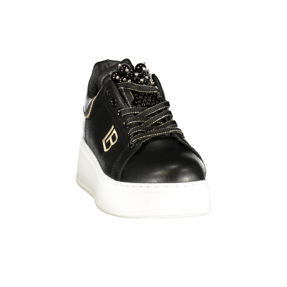 Laura Biagiotti Black Polyurethane Women Sneaker