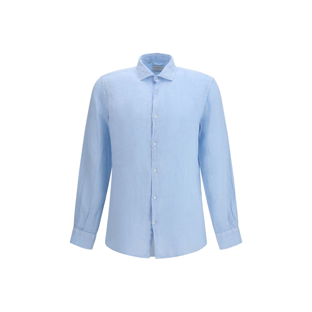 Brooksfield Blue Linen Shirt