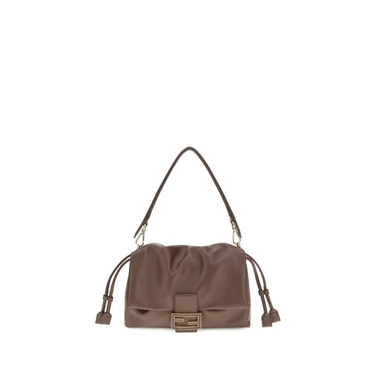 Fendi Brown Calf Leather Bos Taurus Shoulder Bag