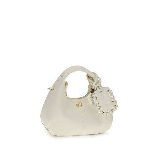 Ganni White Recycled Polyester Shoulder Bag
