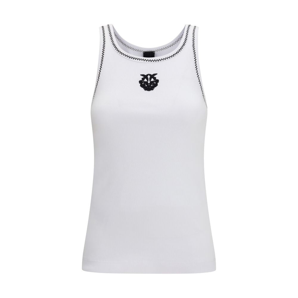 PINKO White Cotton Tank Tops