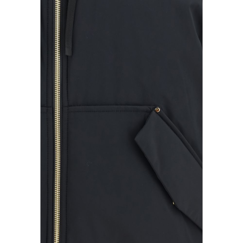 Moose Knuckles Black Nylon Bomber