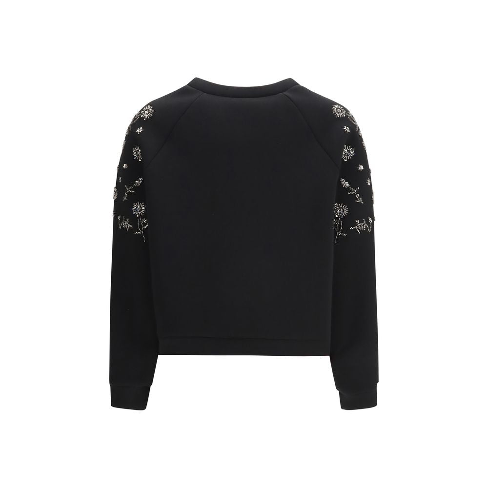 Max Mara Black Polyester Sweatshirt