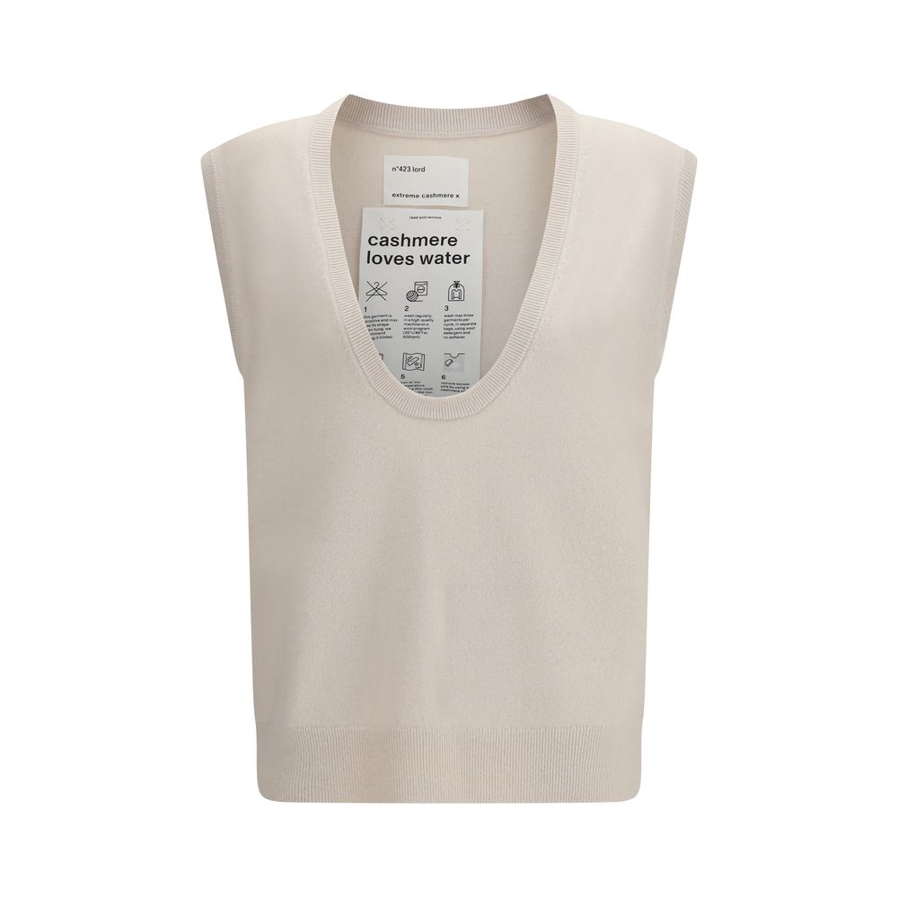 Extreme Cashmere Beige Cashmere Sweatshirt