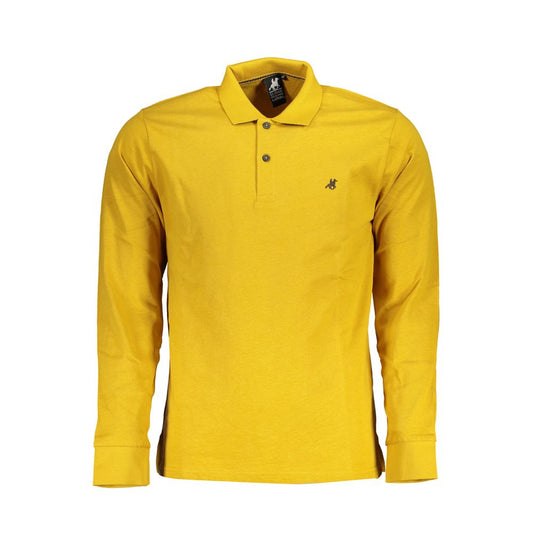 U.S. Grand Yellow Cotton Men Polo Shirt
