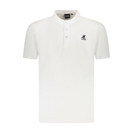 U.S. Grand Polo White Cotton Men's Polo Shirt