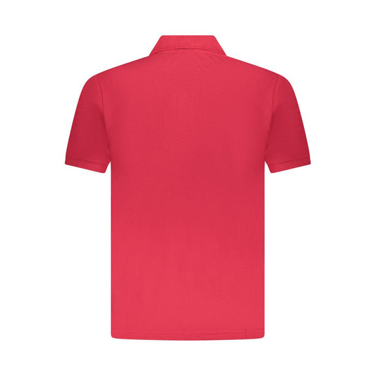 U.S. Grand Red Cotton Men Polo Shirt