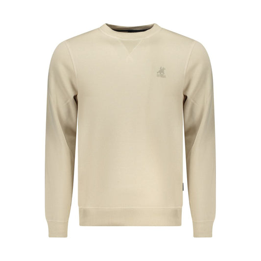U.S. Grand Beige Polyester Men Sweatshirt