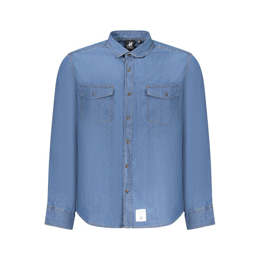 U.S. Grand Polo Blue Cotton Men Shirt