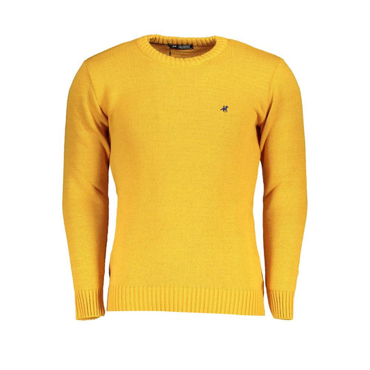 U.S. Grand Yellow Acrylic Men Sweater
