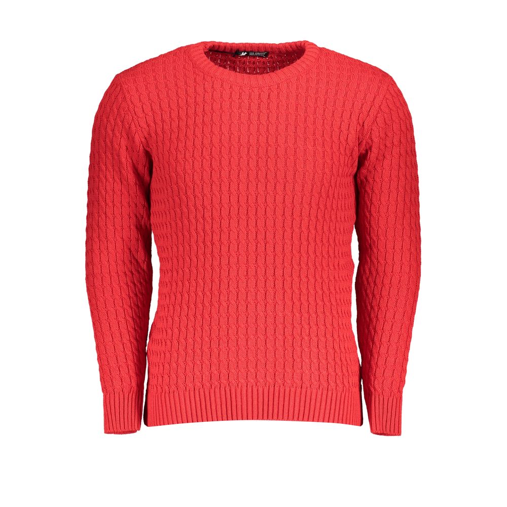 U.S. Grand Rosso Acrylic Men Sweater