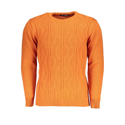 U.S. Grand Arancione Acrylic Men Sweater