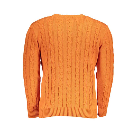 U.S. Grand Arancione Acrylic Men Sweater