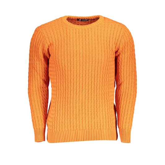 U.S. Grand Arancione Acrylic Men Sweater