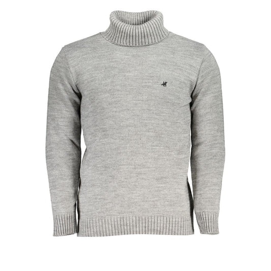 U.S. Grand Grigio Acrylic Men Sweater