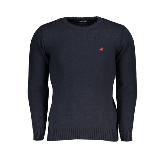 U.S. Grand Blue Acrylic Men Sweater