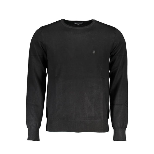 U.S. Grand Black Viscosa Mens Sweater