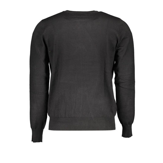 U.S. Grand Black Viscosa Men Sweater