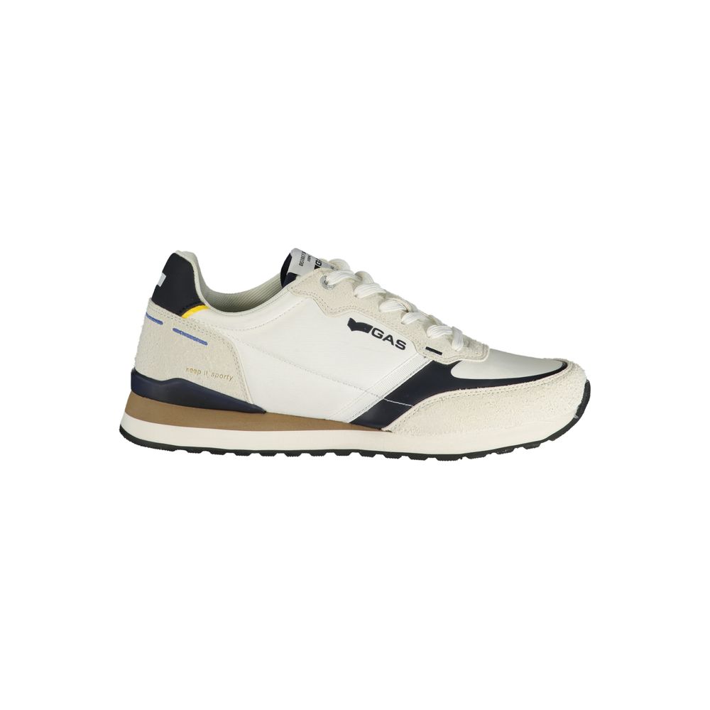 Gas White Polyurethane Men Sneaker