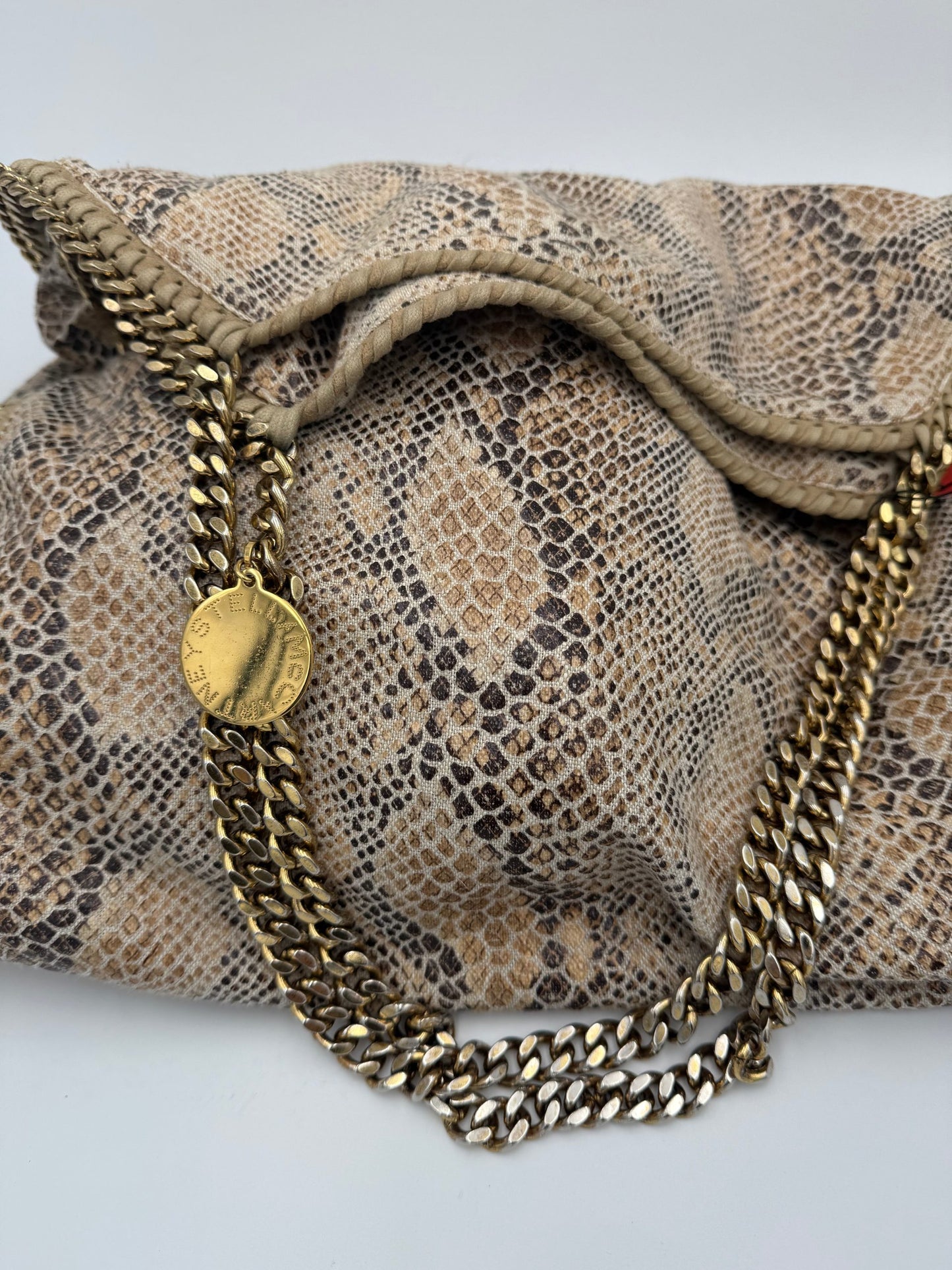 Stella McCartney STELLA MCCARTNEY Falabella Grande Vegan Reptile Skin Handbag