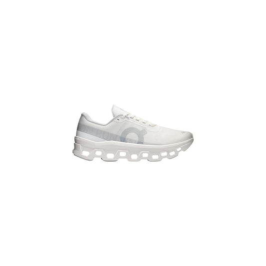 On Running White Recycled Polyester Athletic Sneakers
