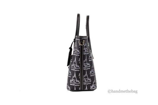 Dooney & Bourke Black Walt Disney World 50th Anniversary Leather Tote Bag