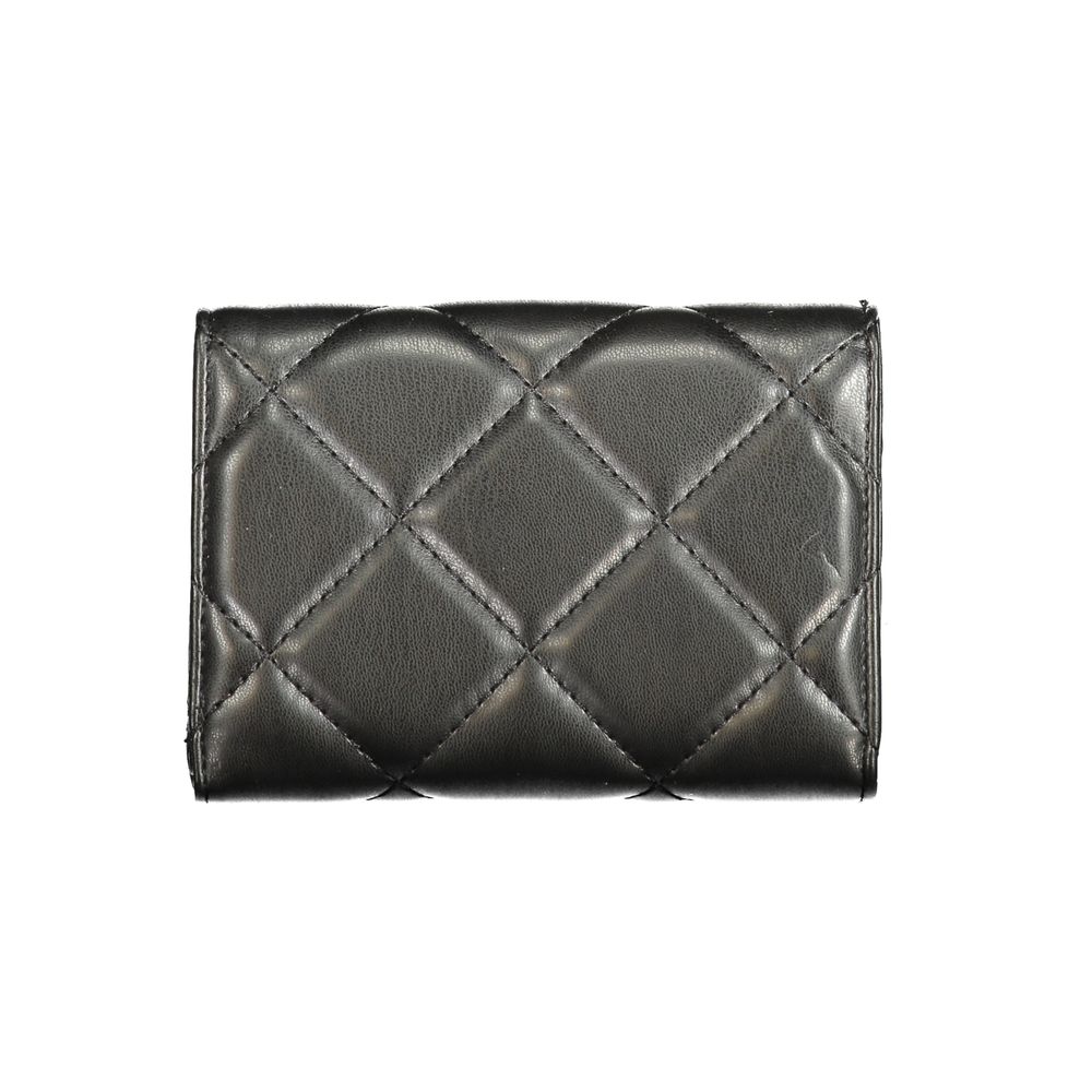 Mario Valentino Black Polyurethane Women's Wallet