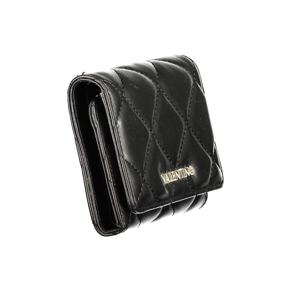Mario Valentino Black Polyurethane Women's Wallet