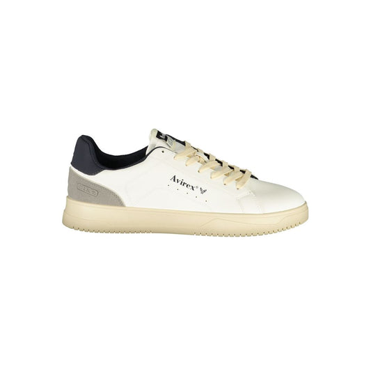 Avirex White Polyurethane Men's Sneaker