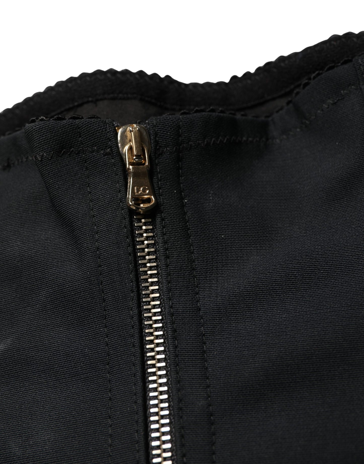 Dolce & Gabbana Black Silk Blend High Waist Girdle Panty Underwear