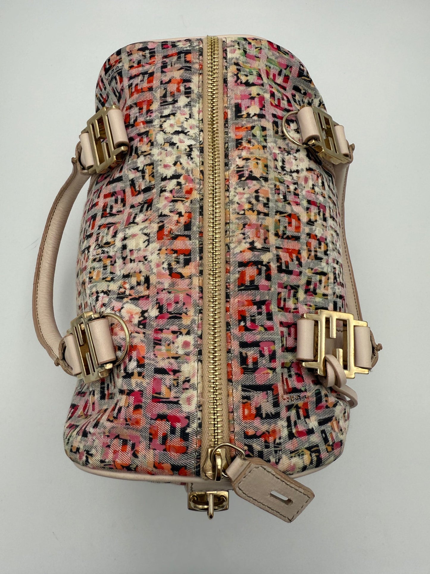 Fendi FENDI FF Canvas Fiori Handbag