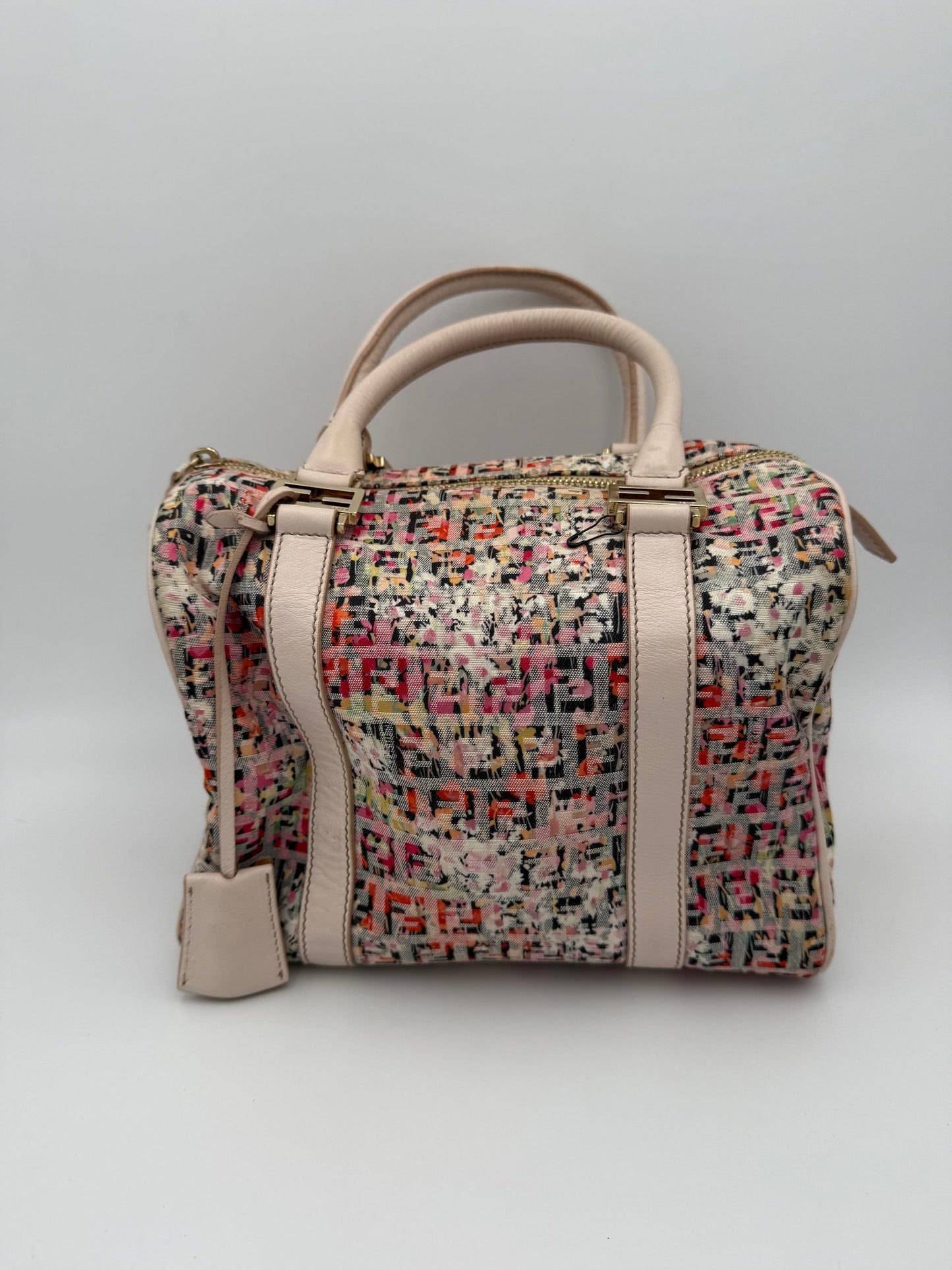 Fendi FENDI FF Canvas Fiori Handbag