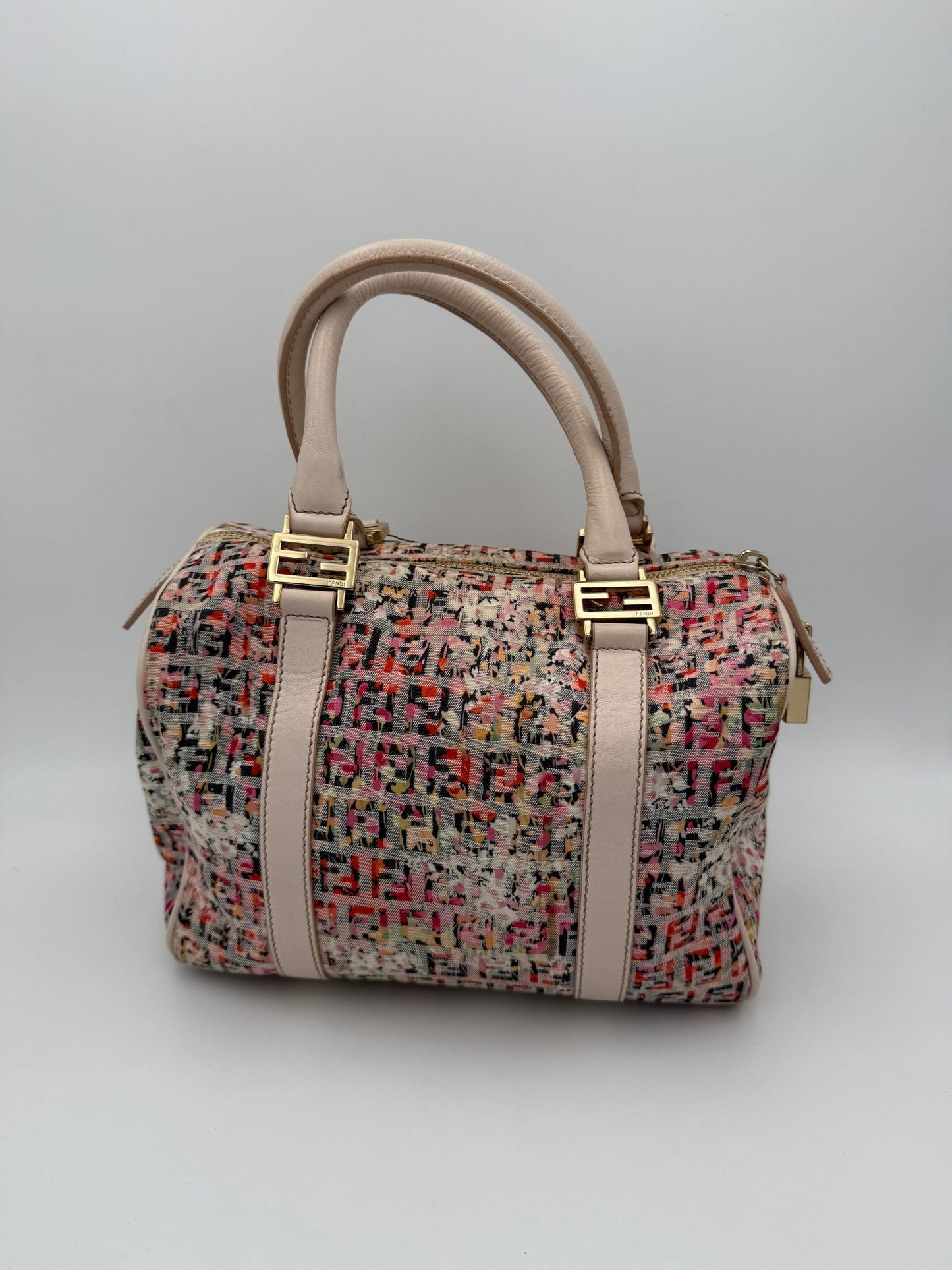 Fendi FENDI FF Canvas Fiori Handbag