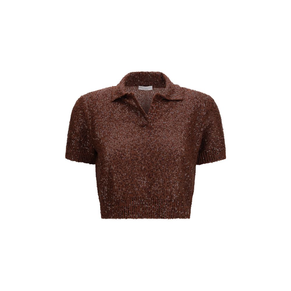 Brunello Cucinelli Bordeaux Linen Shirt