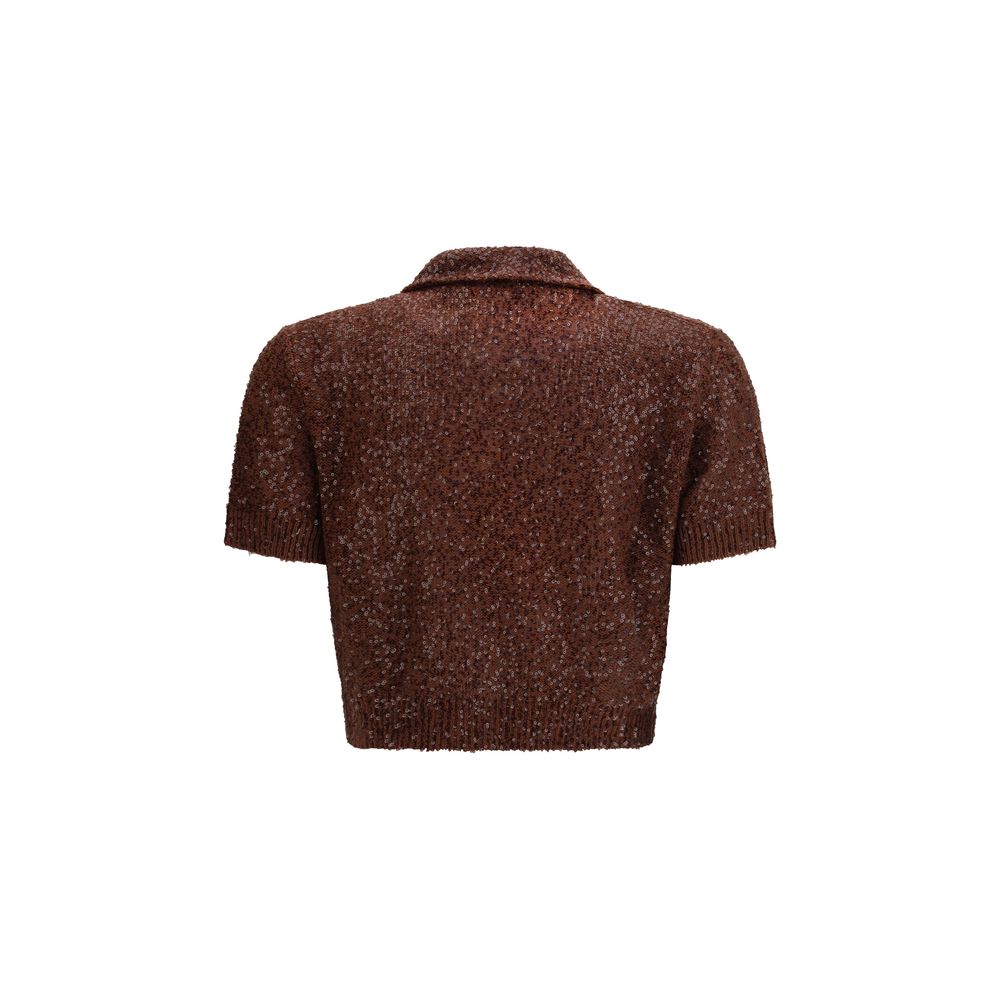 Brunello Cucinelli Bordeaux Linen Shirt