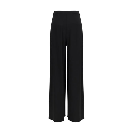 Max Mara Pure Black Viscose Casual Pants