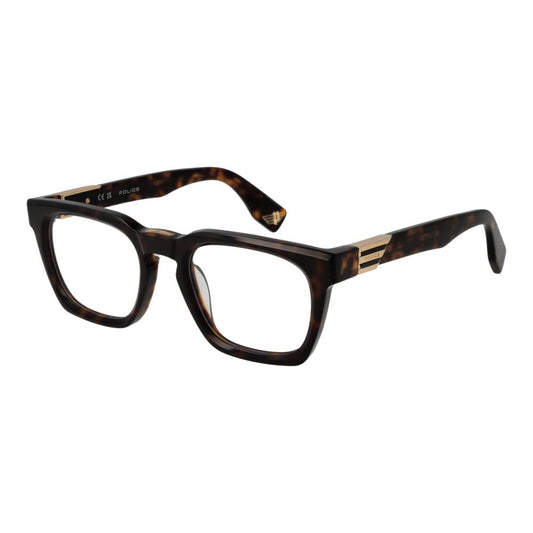 Police Brown Cellulose Acetate Glasses (Frames)