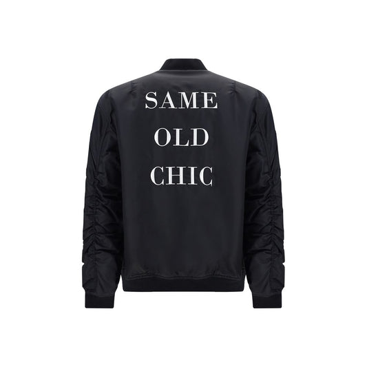 Moschino Black Polyamide Bomber