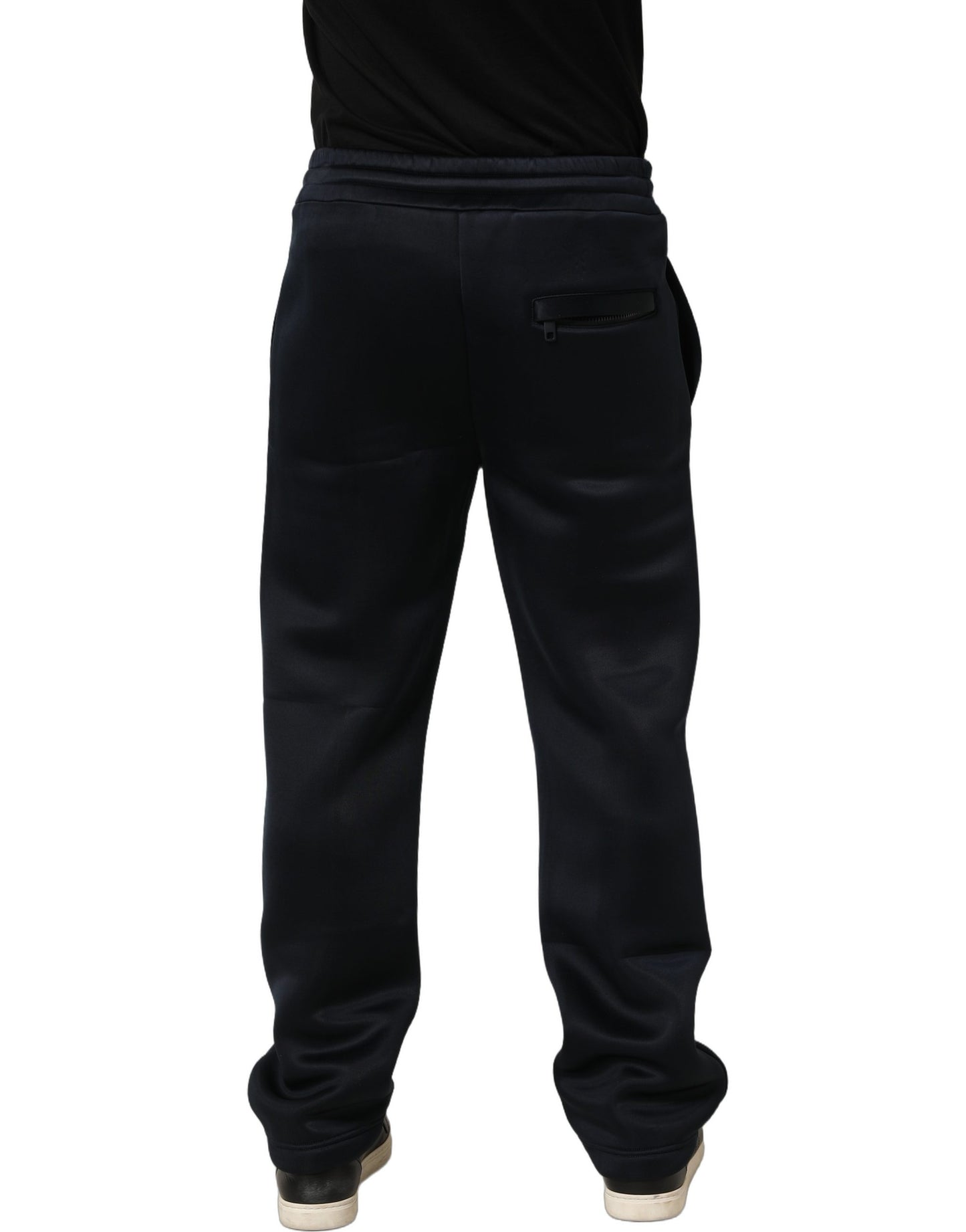 Dolce & Gabbana Black Polyester Jogger Men Sweatpants Pants
