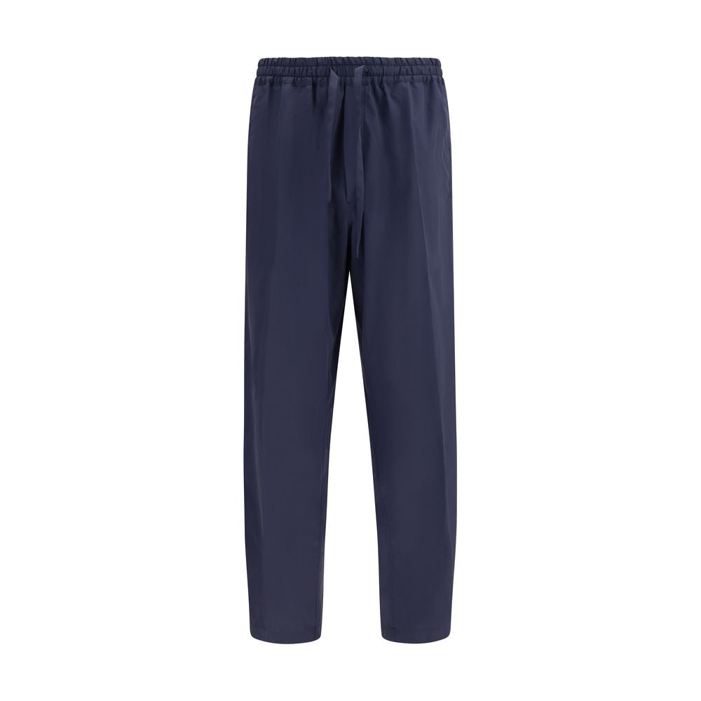 Umit Benan Blue Cotton Casual Pants