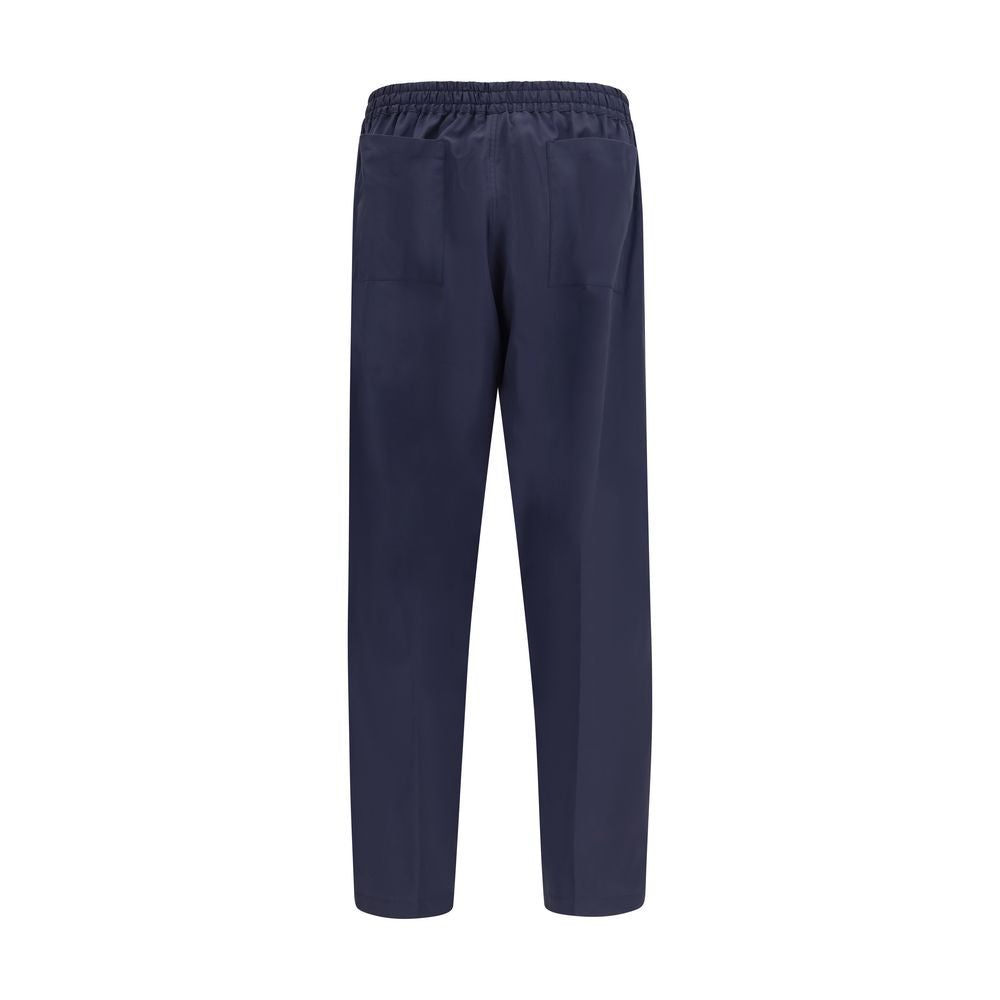 Umit Benan Blue Cotton Casual Pants