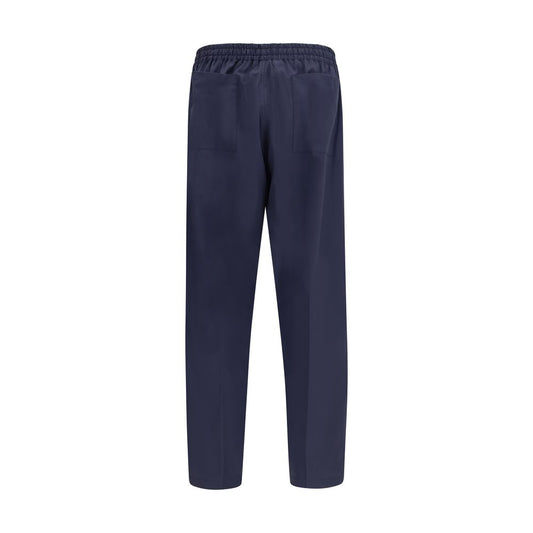 Umit Benan Blue Cotton Casual Pants