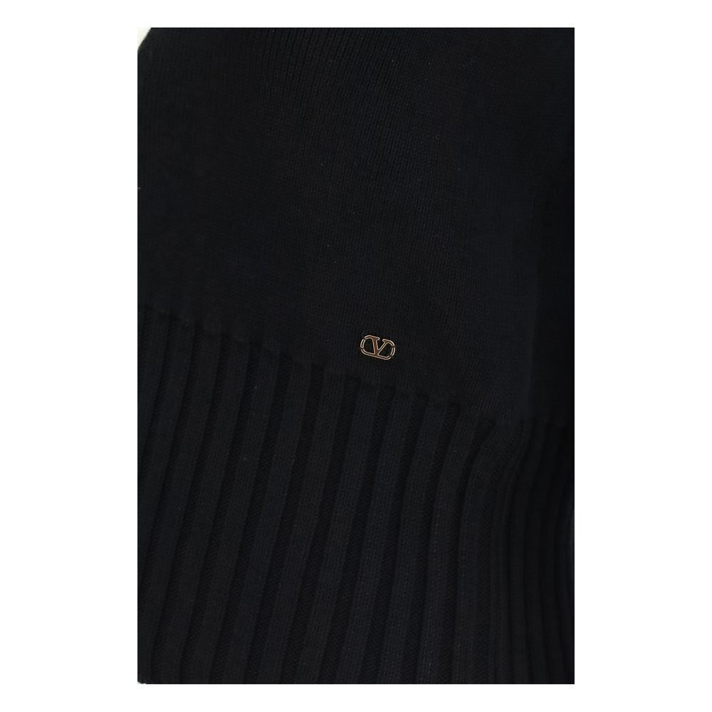 Valentino Black Cotton Cardigan