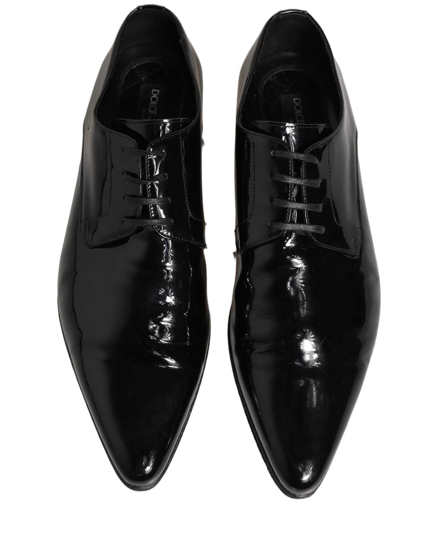 Dolce & Gabbana Black Leather Derby Dress Men Formal Shoes