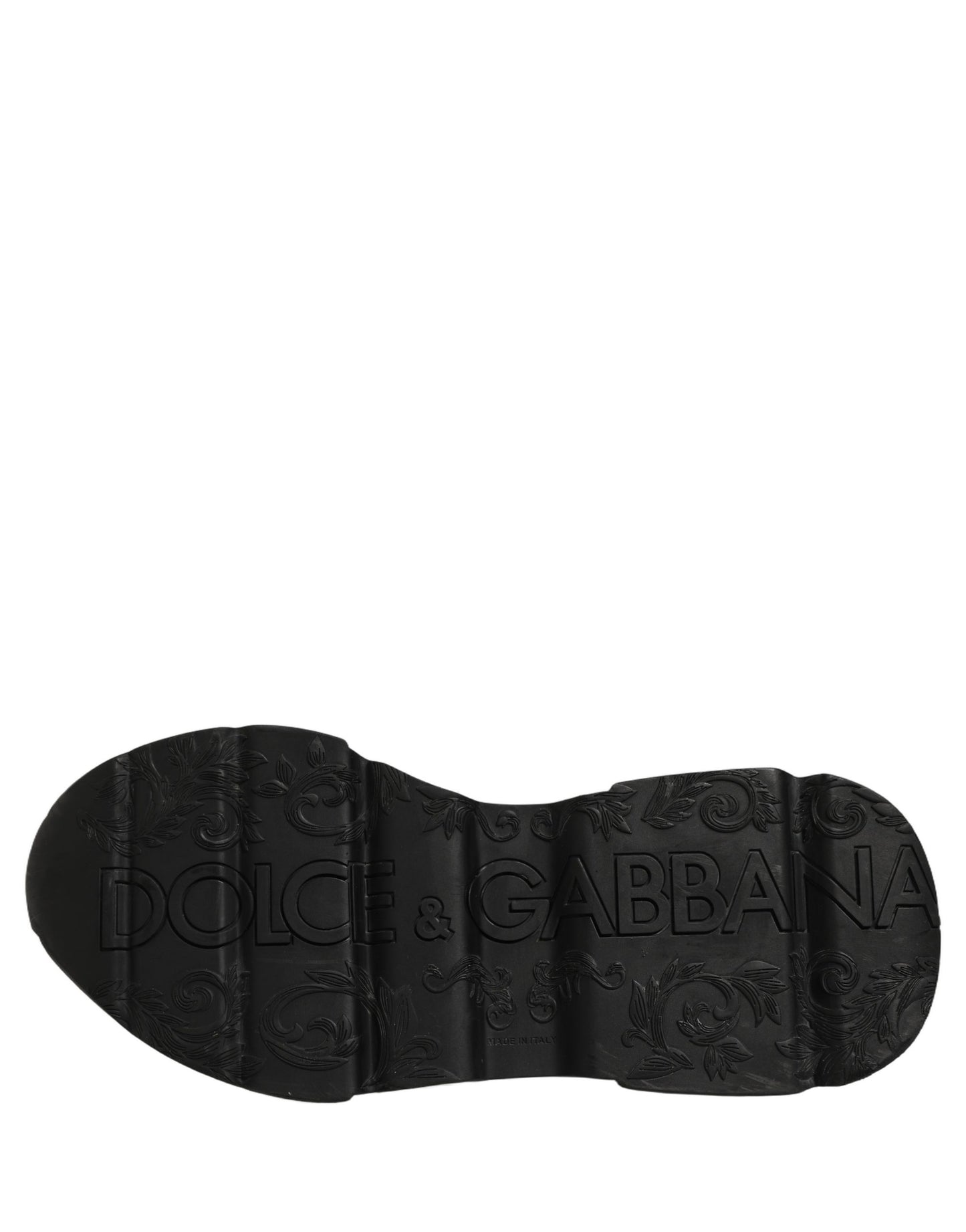 Dolce & Gabbana White Black Daymaster Low Top Sneakers Shoes