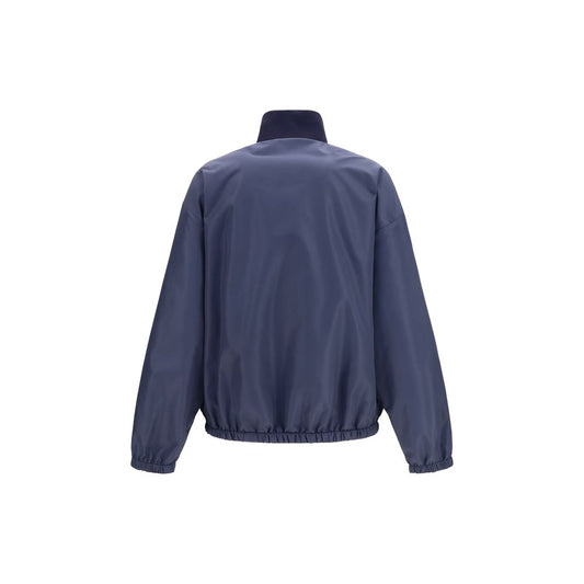 Miu Miu Blue Recycled Polyester Shell Jacket
