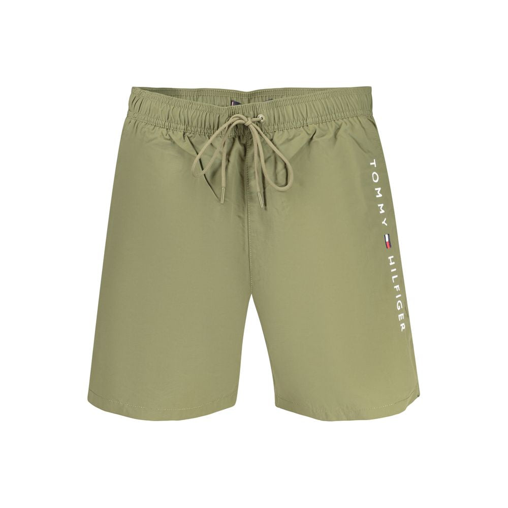 Tommy Hilfiger Green Polyester Swim Shorts